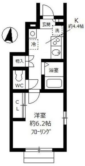 ラフュージュ北千束（105） 間取り図画像