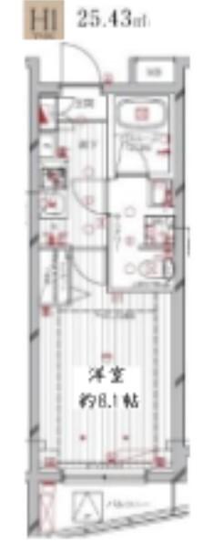 レガリス洗足池（409） 間取り図画像