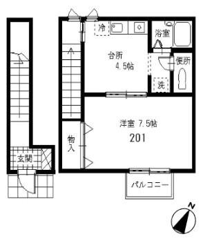 グランシャリオ（201） 間取り図画像