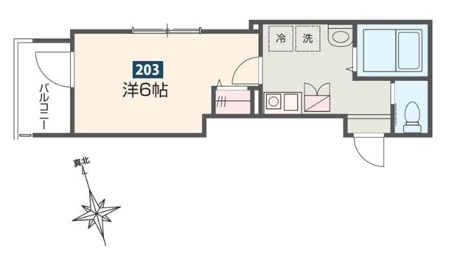 エスペリア蒲田（203） 間取り図画像