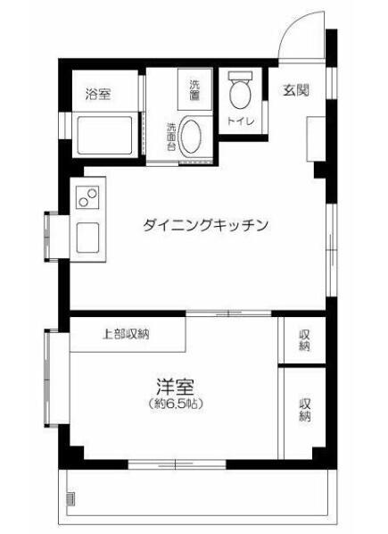 大田区仲池上マンション 間取り図画像