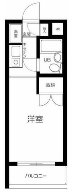 大田区多摩川マンション 間取り図画像
