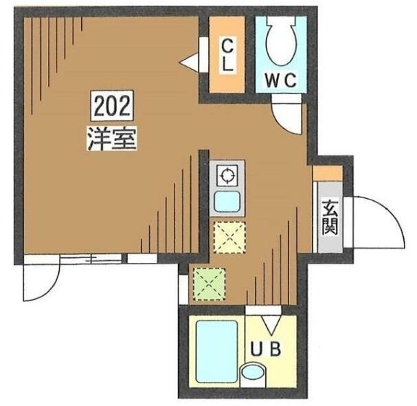 品川区豊町アパート 間取り図画像