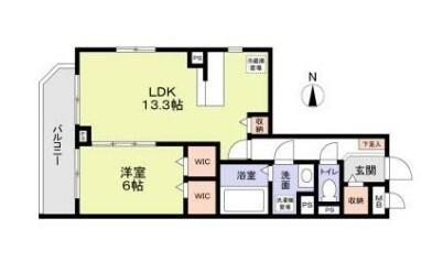 コモド戸越（101） 間取り図画像