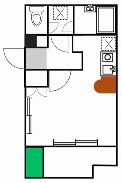 グランパークノーサイド（203） 間取り図画像