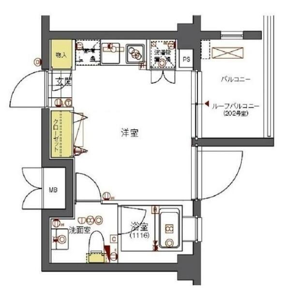 FORTIS池上（302） 間取り図画像
