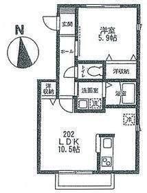 フィカーサＳ（202） 間取り図画像