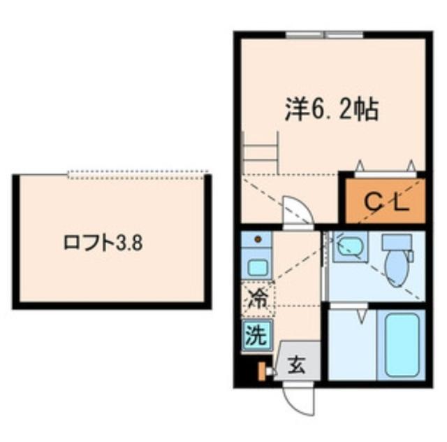 ケイ・アパルトメント山王（104） 間取り図画像