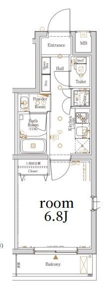 Log西馬込 間取り図画像