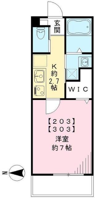 ハレルアナ（303） 間取り図画像