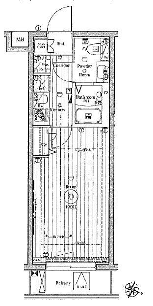メイクスデザイン西馬込（211） 間取り図画像
