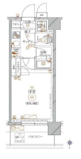 クレイシア池上リフィール（303） 間取り図画像
