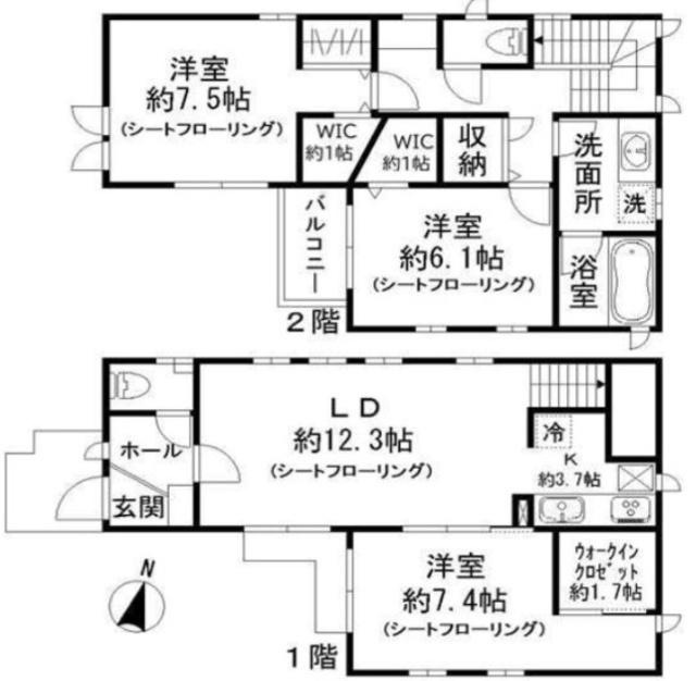 サニーアヴェニュー　Ｂ棟（0） 間取り図画像