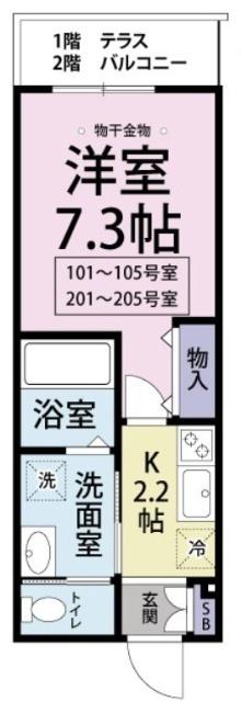 CLASKA（104） 間取り図画像