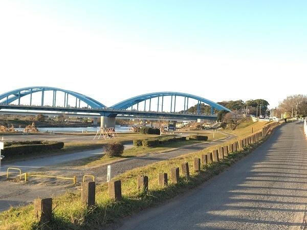 多摩川丸子橋緑地：275m