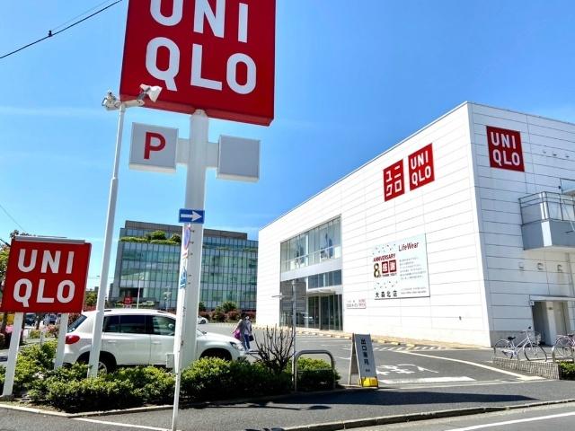 ユニクロ大森北店：124m