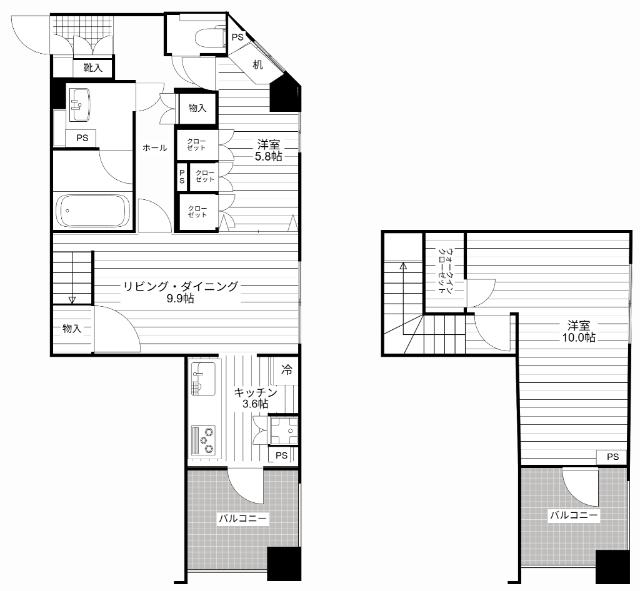 ヴェルビュ大森山王（404） 間取り図画像