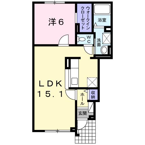 ロシェ　グラース（101） 間取り図画像