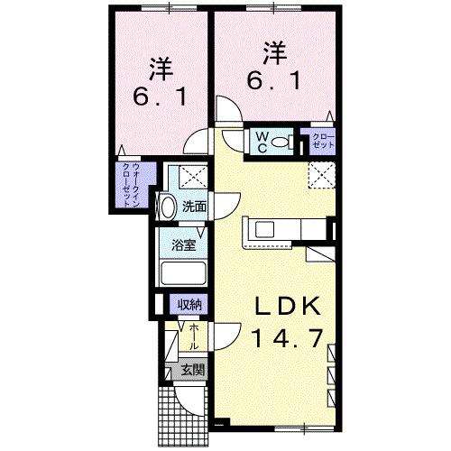 ディミータ（104） 間取り図画像