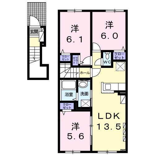 ランパスキャット（202） 間取り図画像