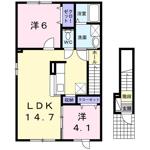 パークヒル　汐見（201） 間取り図画像