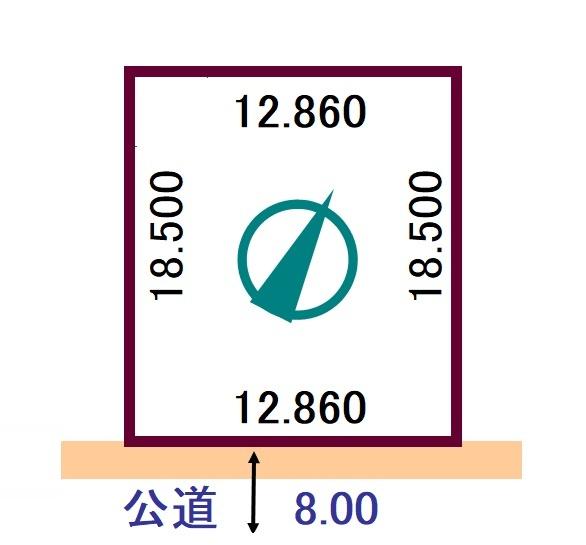 北星町２西 区画図
