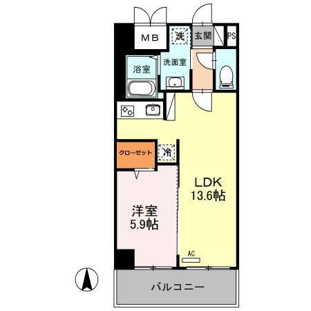 ハック北戸田クレシア（603） 間取り図画像
