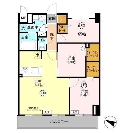 ＧＲＡＮ ＣＯＵＲＴ ＹＯＮＯ（0602） 間取り図画像