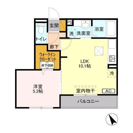ラウレア（102） 間取り図画像