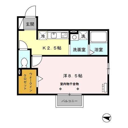 レセンテ（202） 間取り図画像