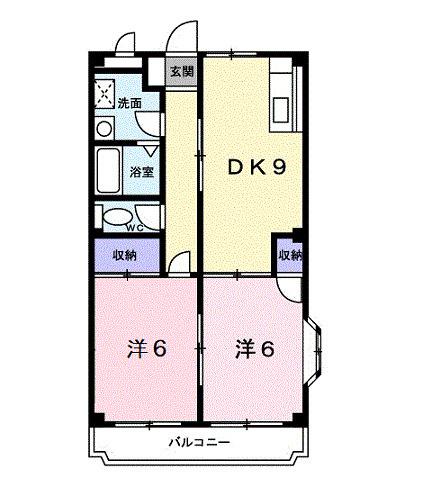 ヴァンベール向１（301） 間取り図画像