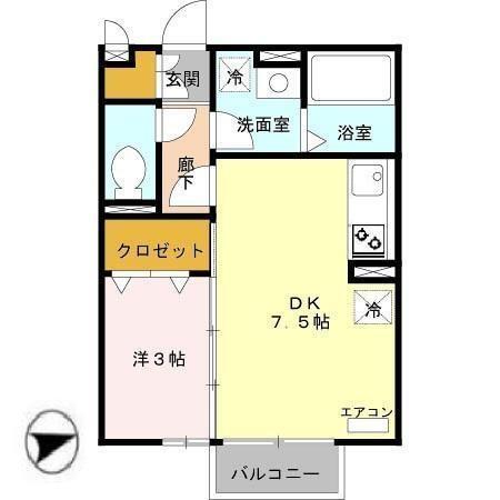 コーポボナール（206） 間取り図画像