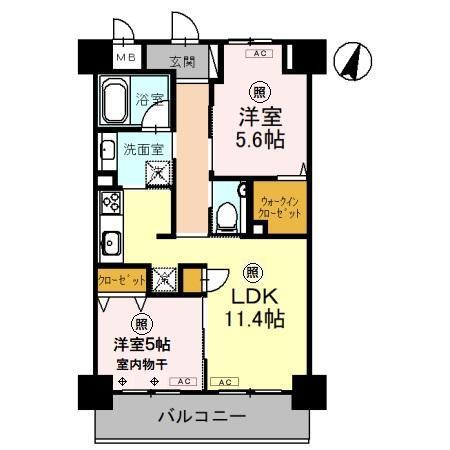 ソレイユ上落合（303） 間取り図画像