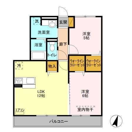 ルミエール武蔵浦和（302） 間取り図画像