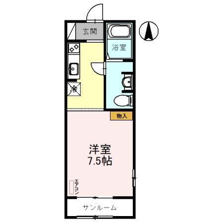 ボンジョルノ（202） 間取り図画像