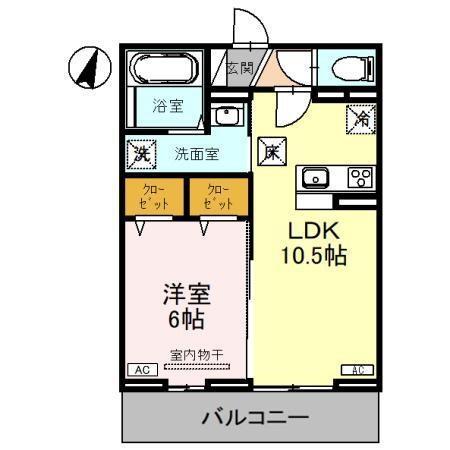 Gloire Court（102） 間取り図画像