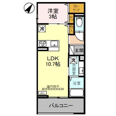 ラポーム西川口（201） 間取り図画像