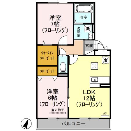 グローバル ジェネシス（105） 間取り図画像