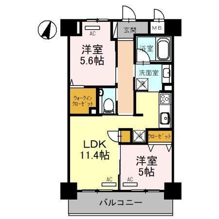ソレイユ上落合（202） 間取り図画像