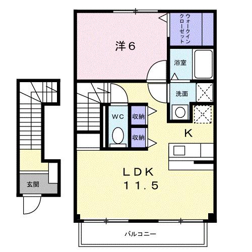 セカンドコート（203） 間取り図画像