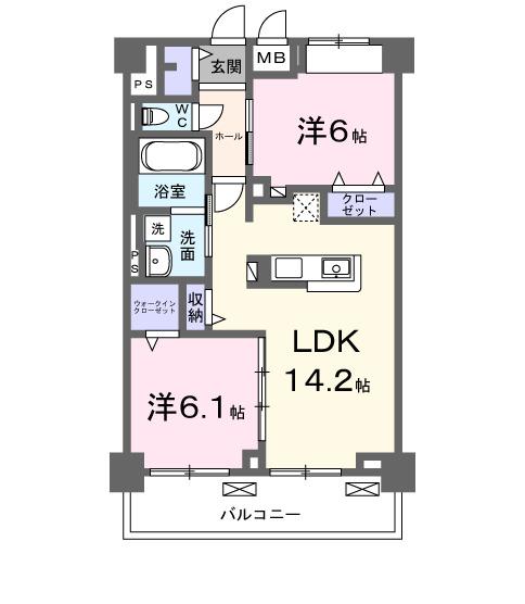グランピア甚（303） 間取り図画像