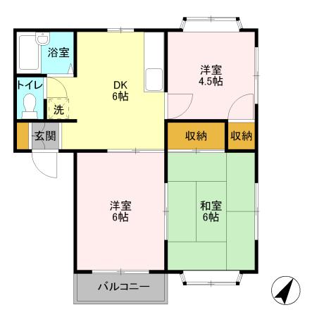 プリムローズ　Ａ（202） 間取り図画像
