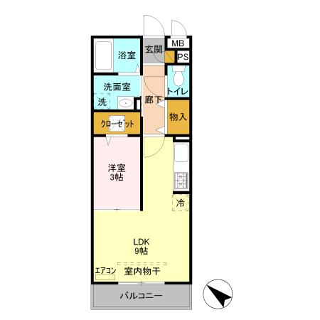 マロメリカ　Ⅰ（105） 間取り図画像