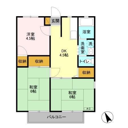 パストラル浦和　Ａ（103） 間取り図画像