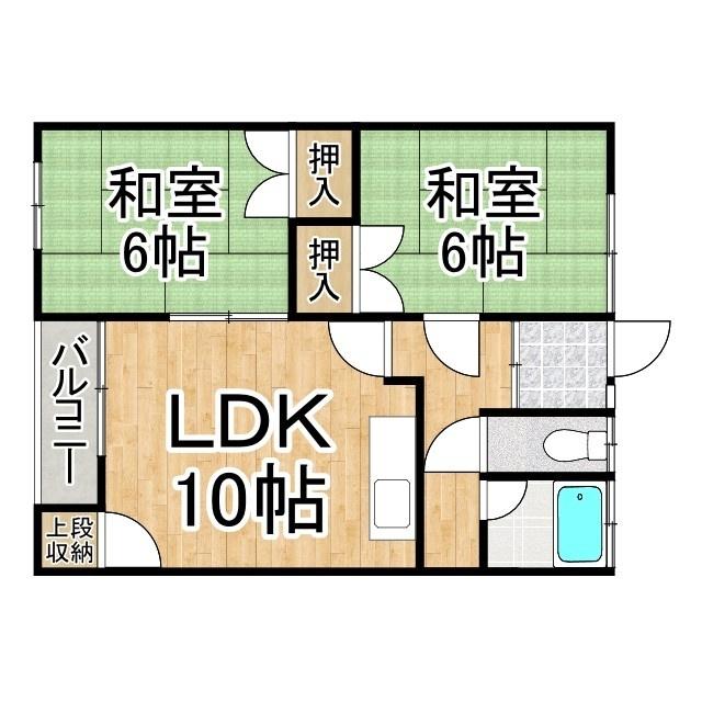 まりもハイツ（4） 間取り図画像