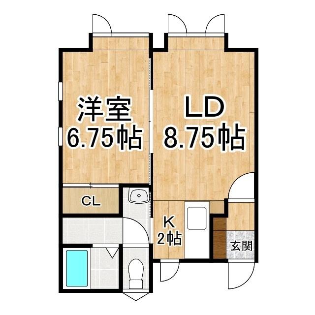 オリーブ21（201） 間取り図画像
