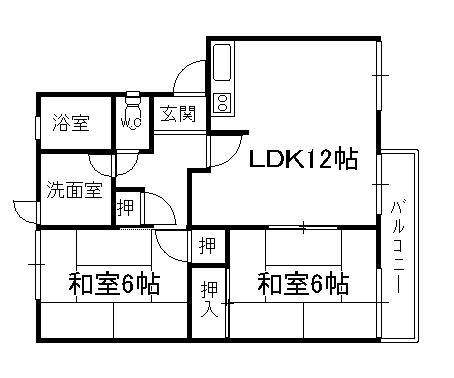 プチパレット（201） 間取り図画像
