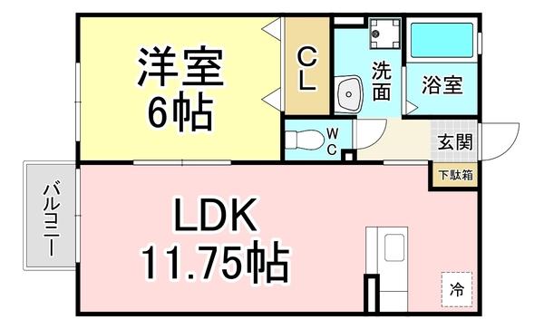 オーク上富野 間取り図画像