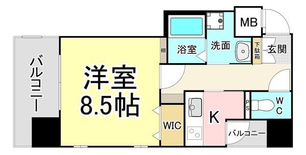 アースコートY，sシティ片野新町 間取り図画像