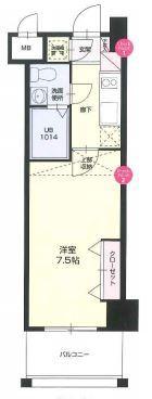 NO67 BENEFIT21博多（711） 間取り図画像